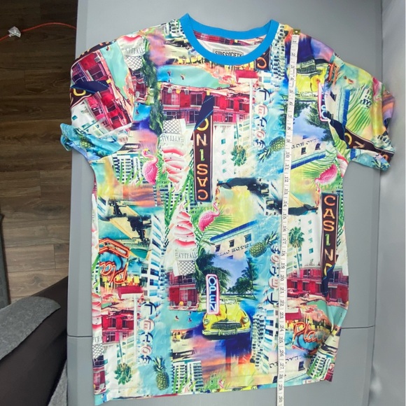 Surf Society Men's Colorful Graphic Crew Neck Shirt Size Large - Picture 5 of 10